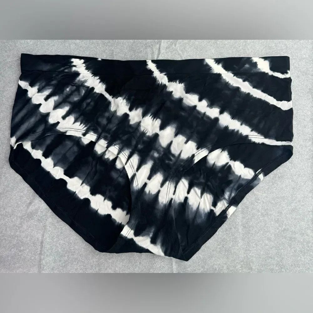 3For$20 Auden Black/White Tie Dye stretchy Panties NWOT size 4X
